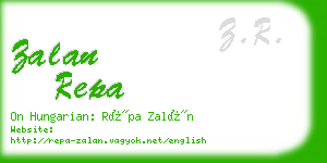 zalan repa business card